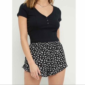 Kendall & Kylie Smocked Ruffle Shorts